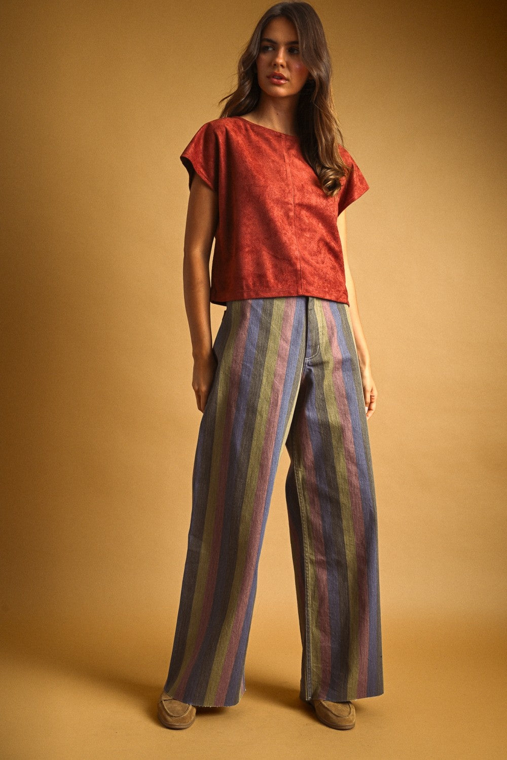 Maive Multi Color Panel Pants