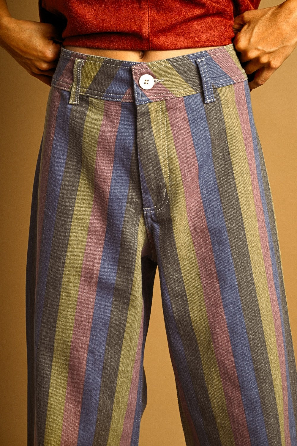 Maive Multi Color Panel Pants