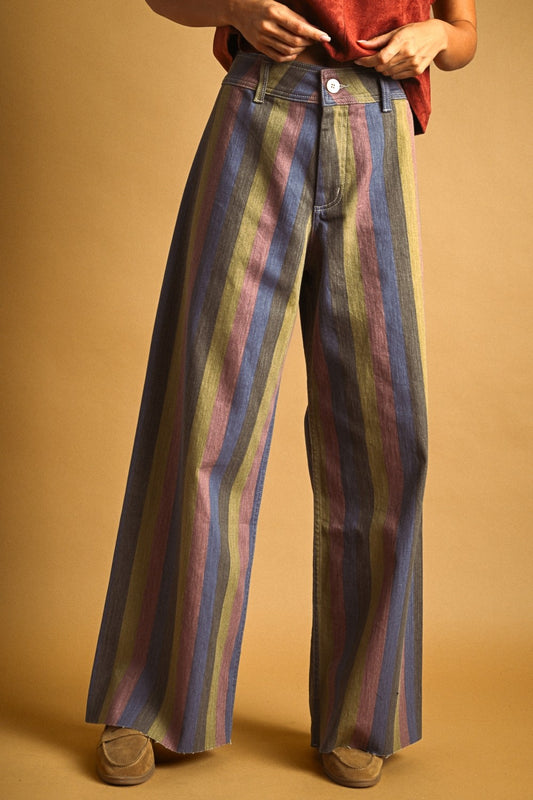 Maive Multi Color Panel Pants