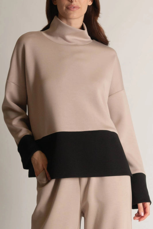 Mochelle two tone top