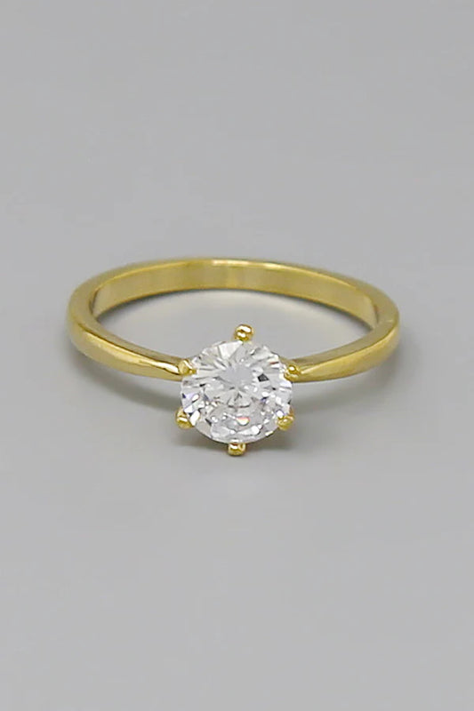 CZ Pave Simple Ring