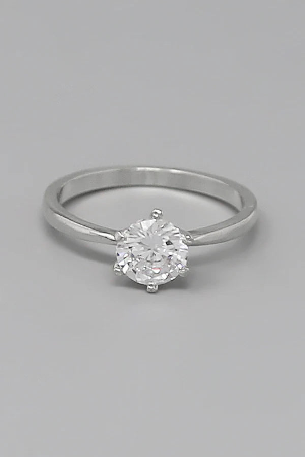 CZ Pave Simple Ring