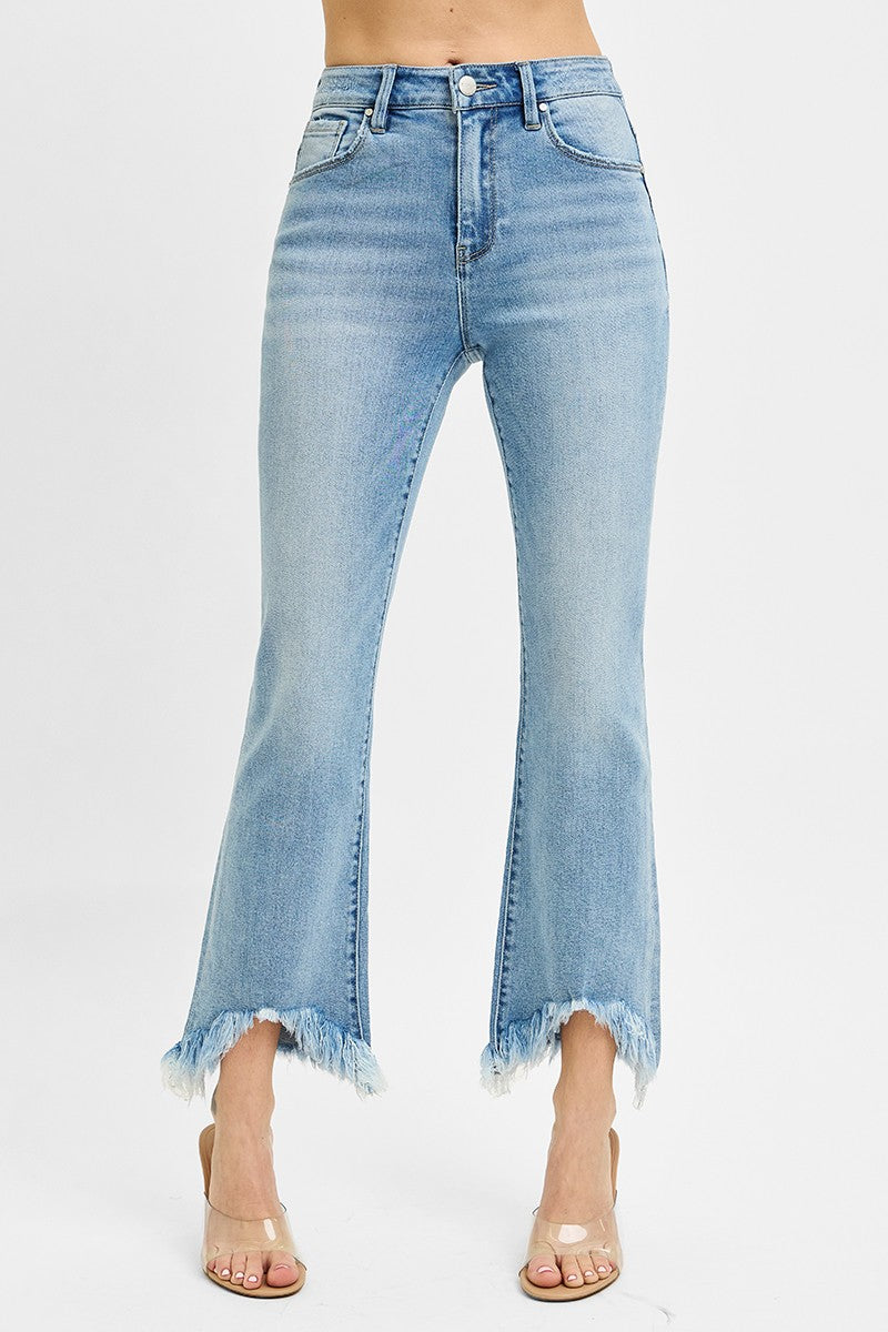 Remy Fray Hem Cropped Flare