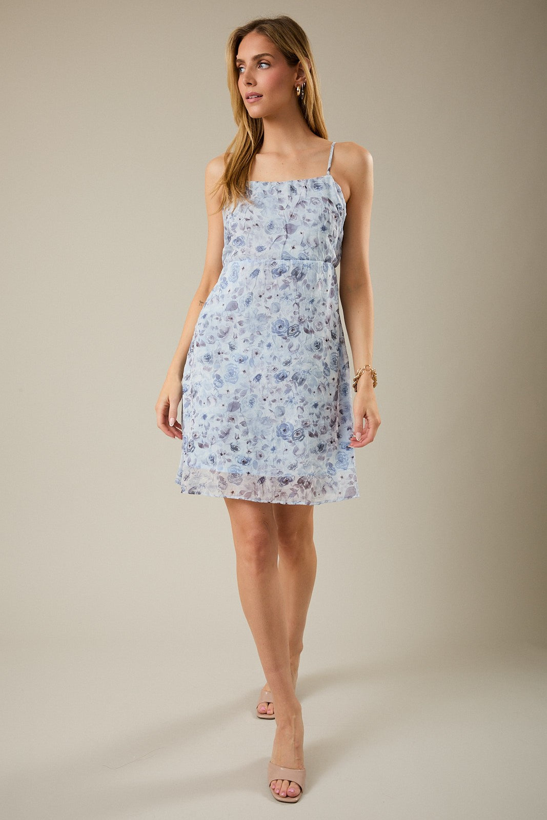 Rosa floral mini dress