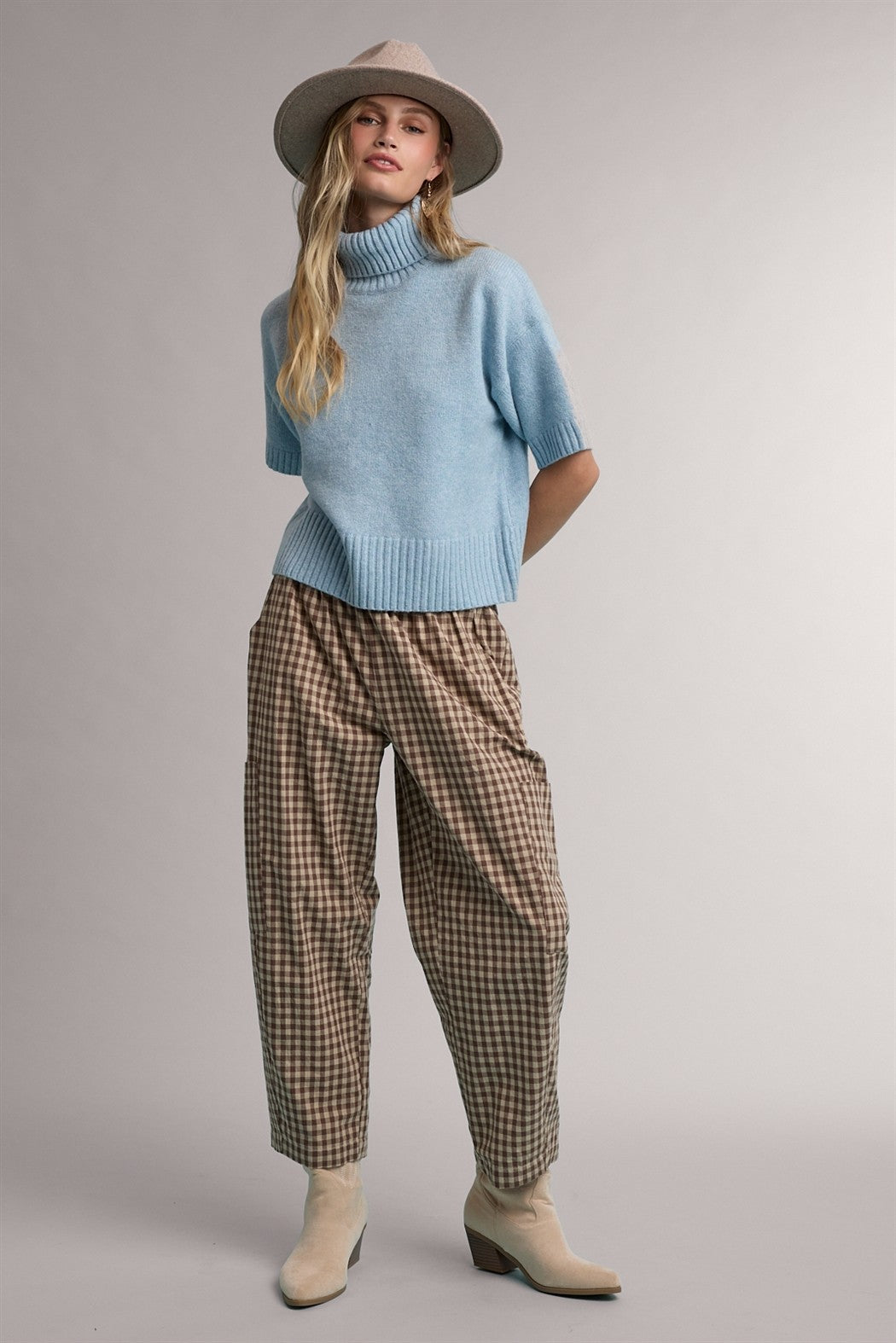 Sady SS Turtleneck Knit Sweater