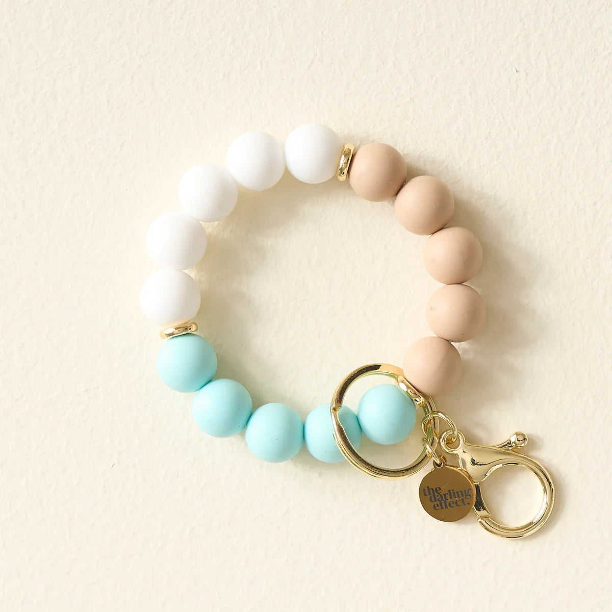 Hands–Free Keychain Wristlet–Sand & Sea