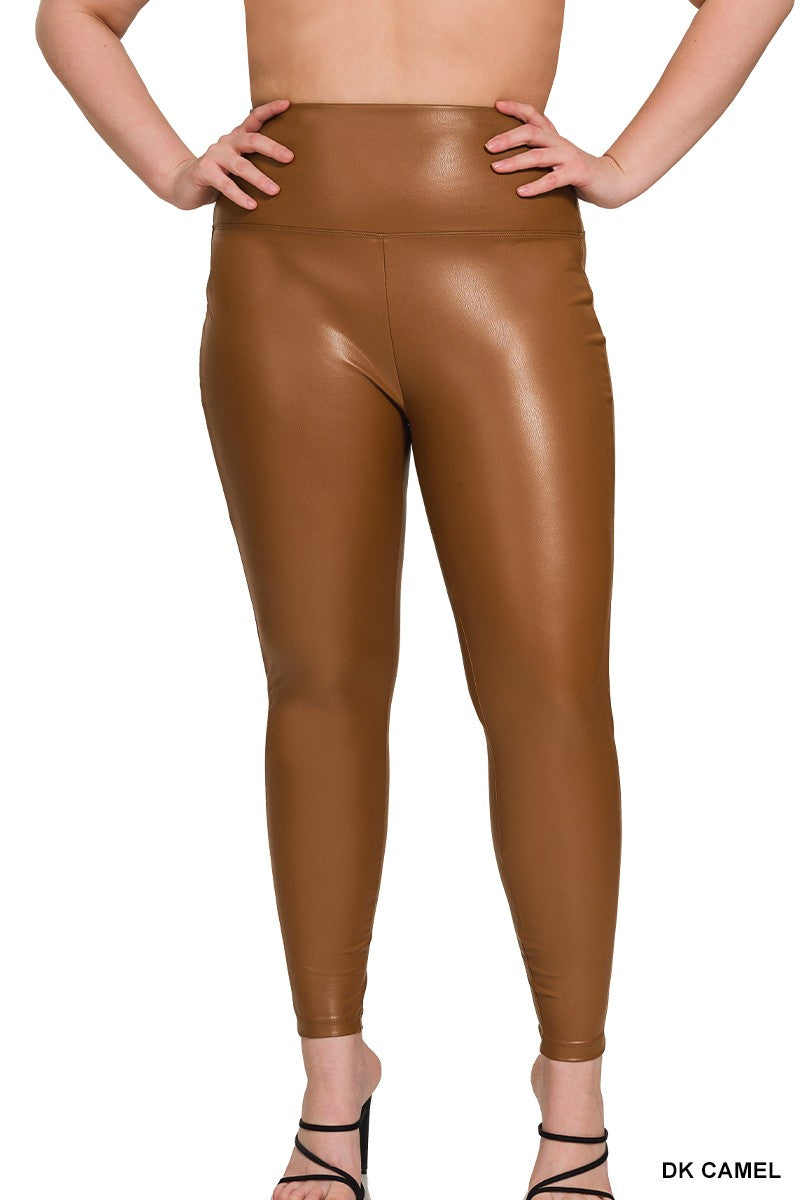 Sandra d vegan leather leggings-curvy