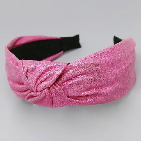 shiny fabric headband
