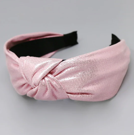 shiny fabric headband