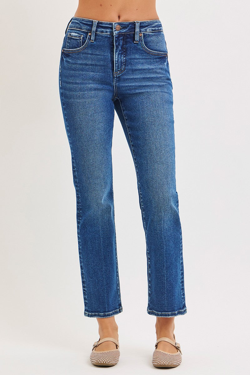 Selma HR Crop Straight Jeans