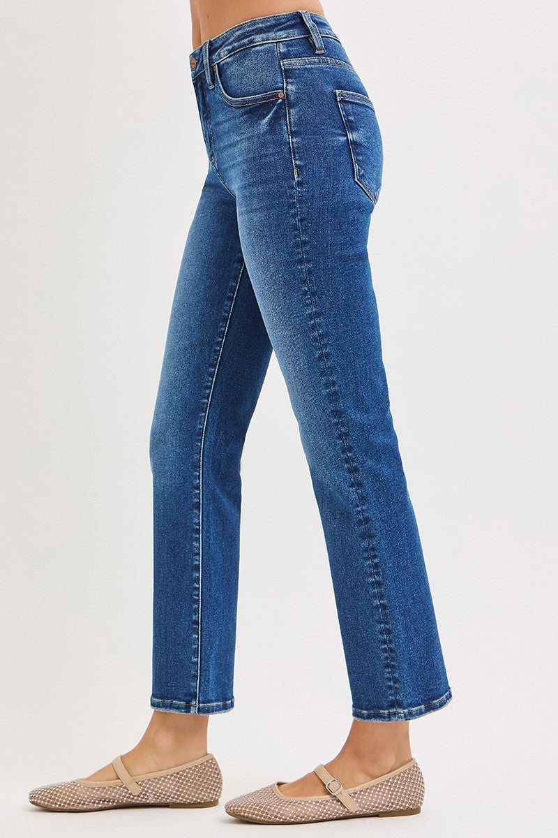 Selma HR Crop Straight Jeans