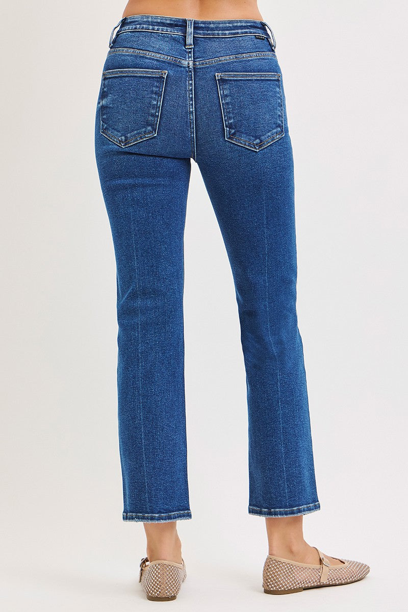 Selma HR Crop Straight Jeans