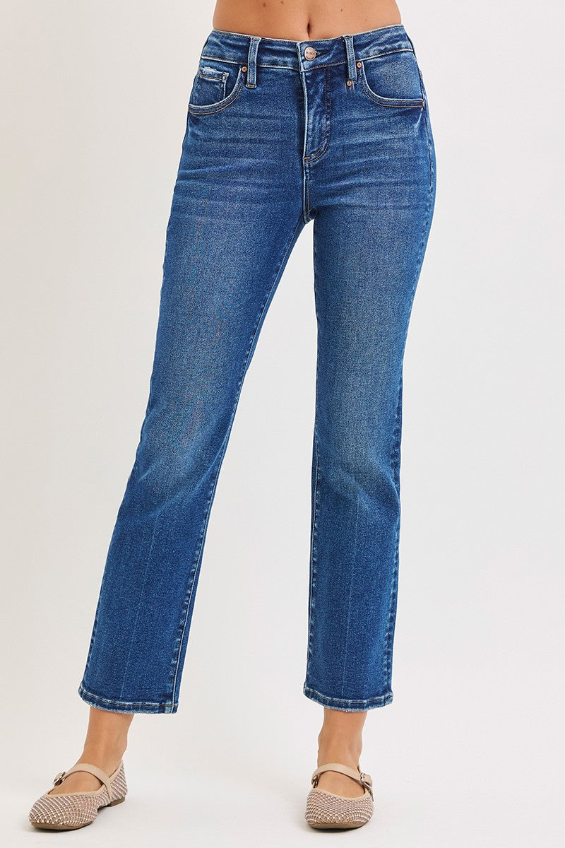 Selma HR Crop Straight Jeans