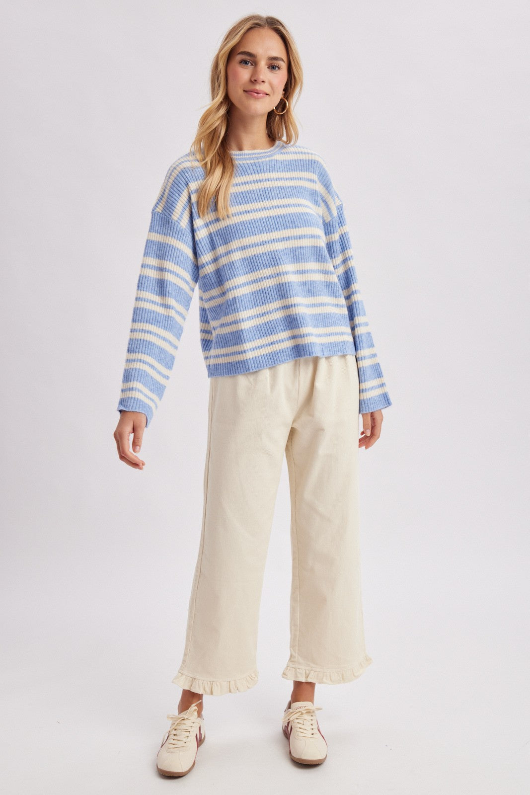 shore thing stripe knit sweater
