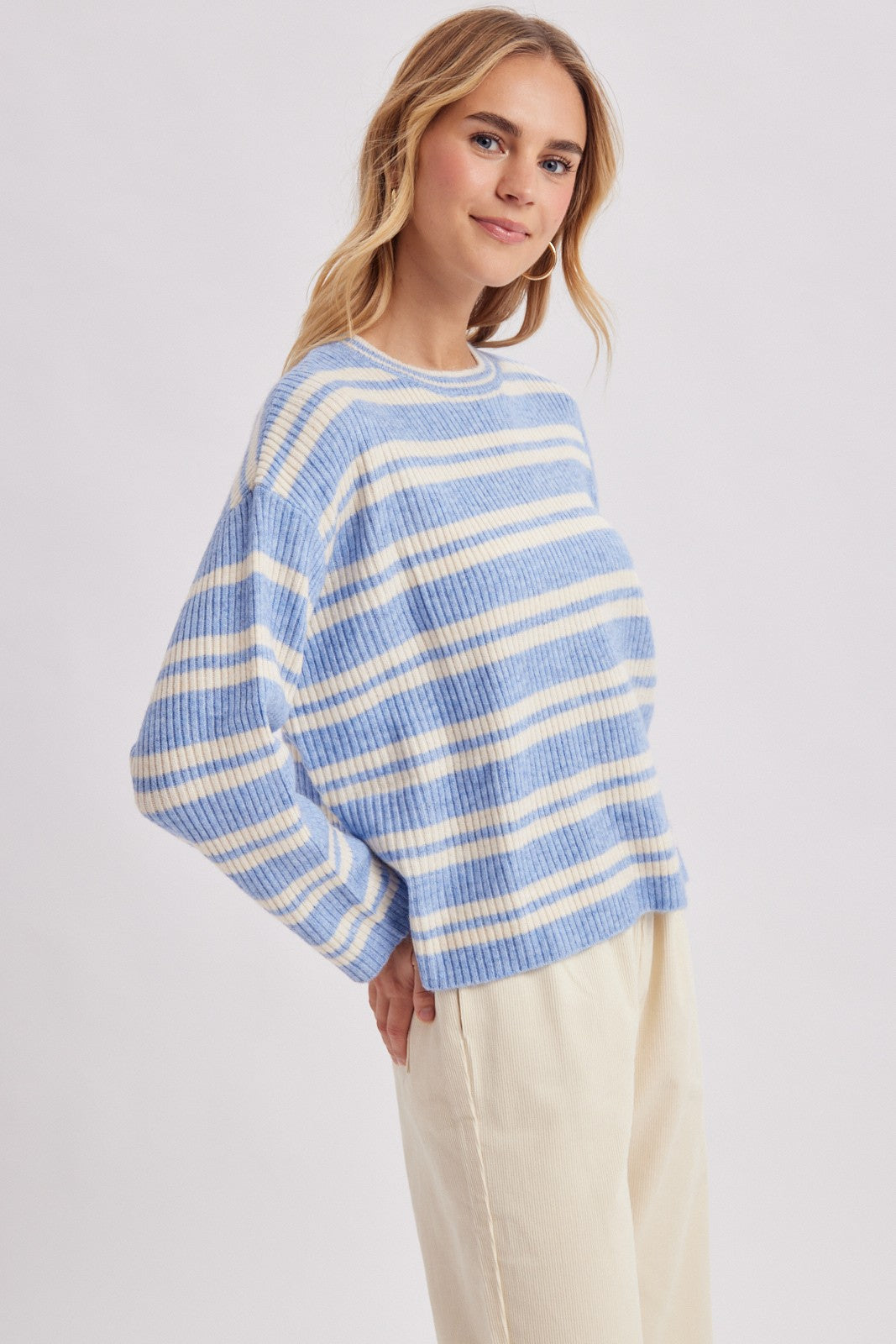 shore thing stripe knit sweater