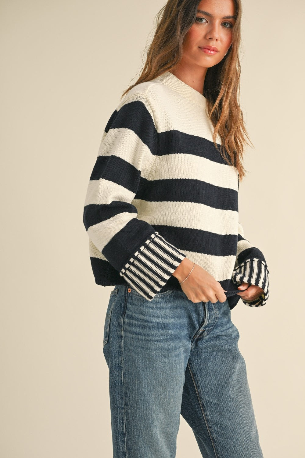 Striped Sweater Top