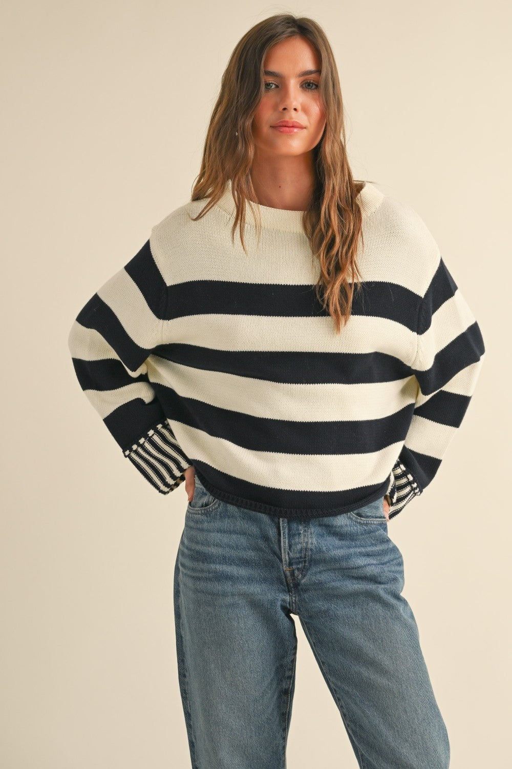 Striped Sweater Top
