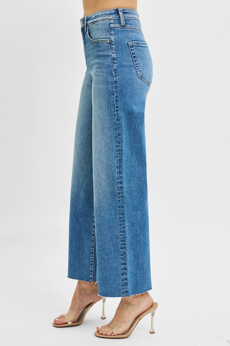 TC HR Crop Wide Leg Jeans