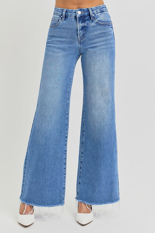 TC mid rise wide jeans
