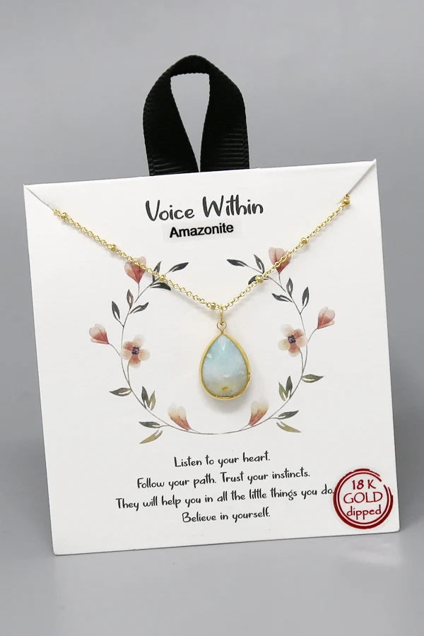 Voice Within Pendant Simple Chain Necklace