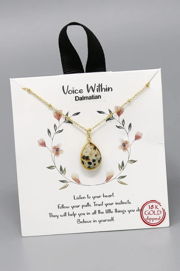 Voice Within Pendant Simple Chain Necklace