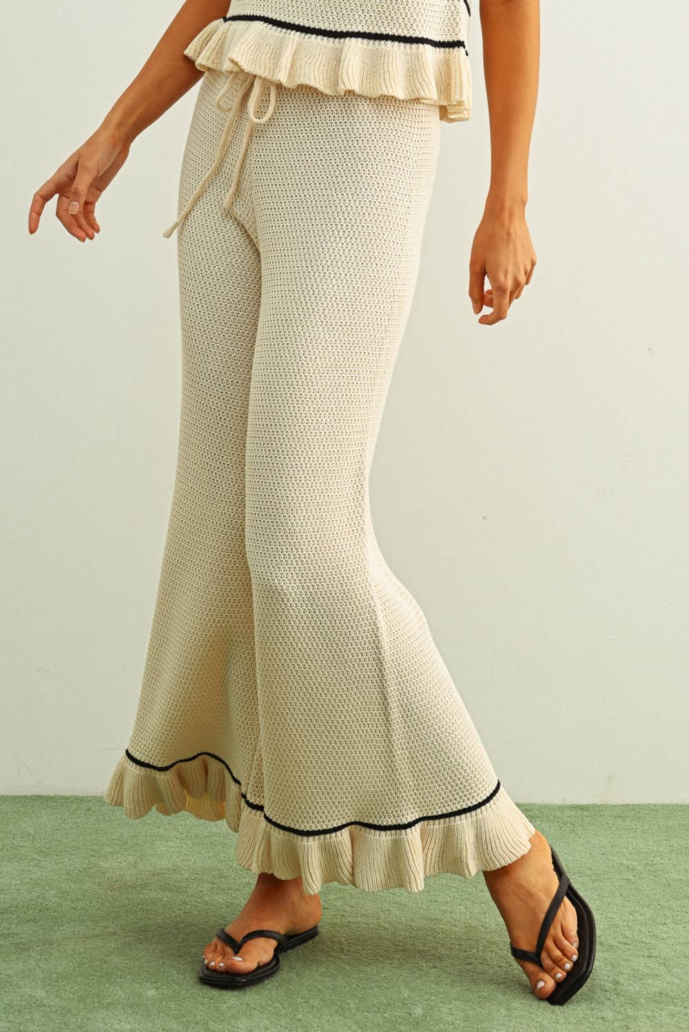 Ruffle Hem Pants