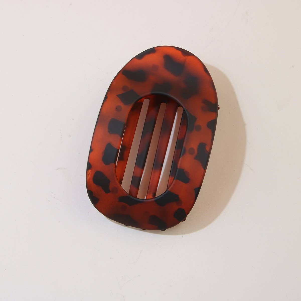 Oval Flat Hair Clip for Women, Strong Grip Clamp