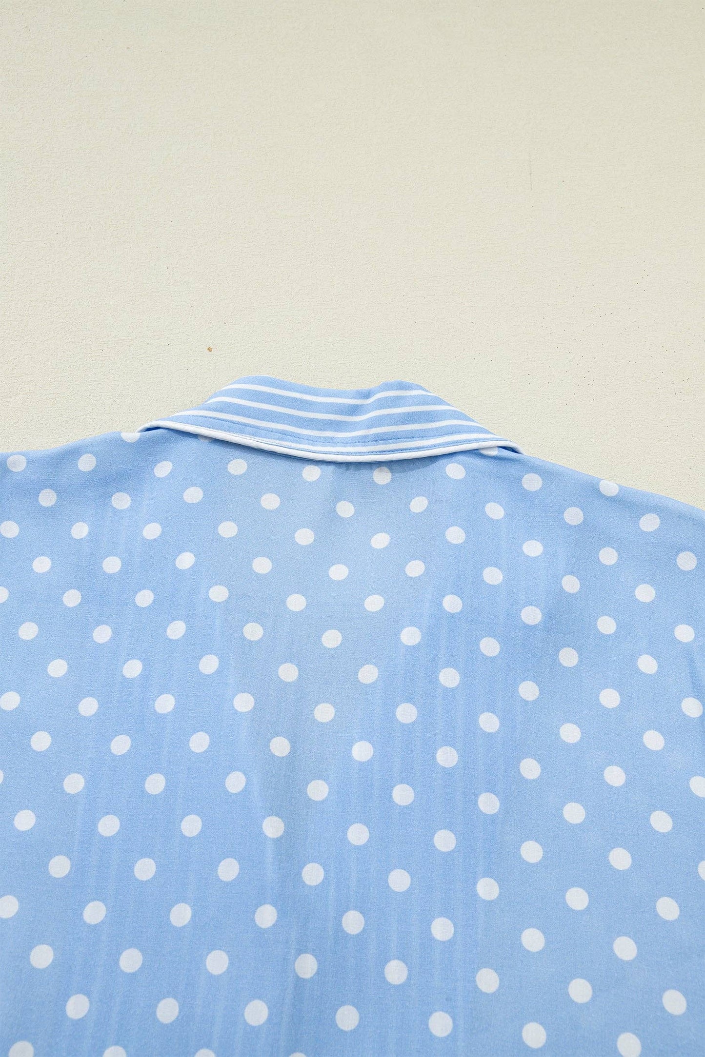 Polka Dot Viscose Pajama Set Lounge Sleepwear