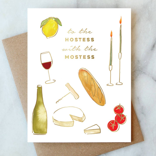 Hostess Thank You Greeting Card
