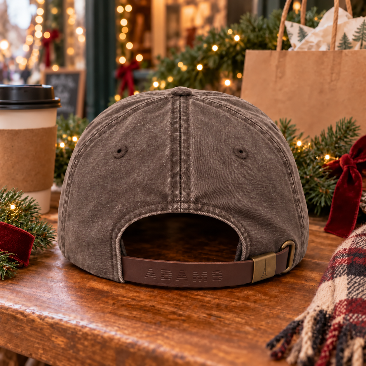 Put It on Santa’s Tab Embroidered Hat – Espresso
