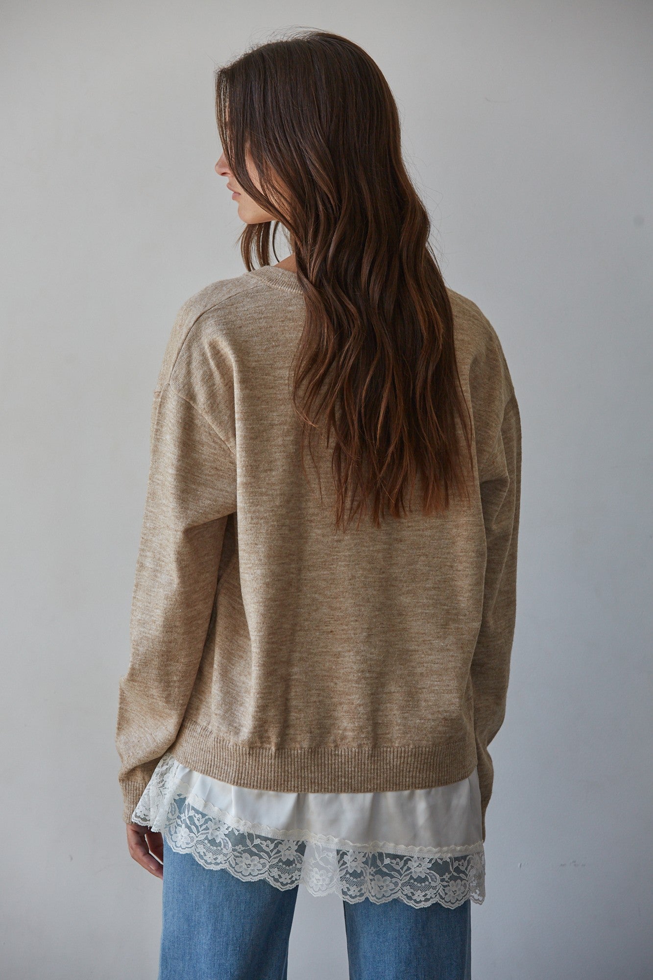 affogato twofer lace top
