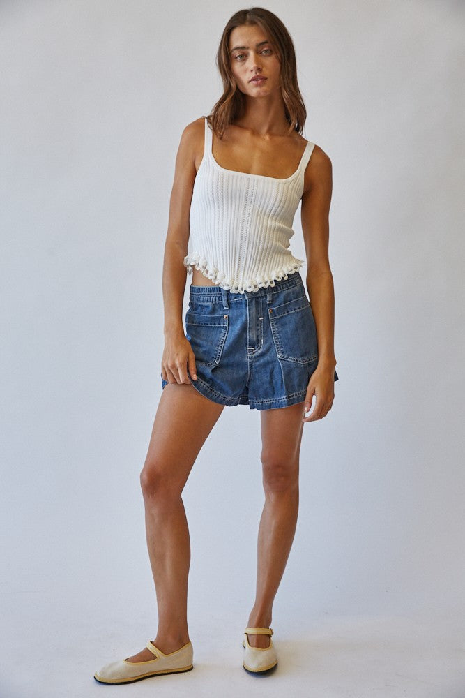 ainsley knit corset top