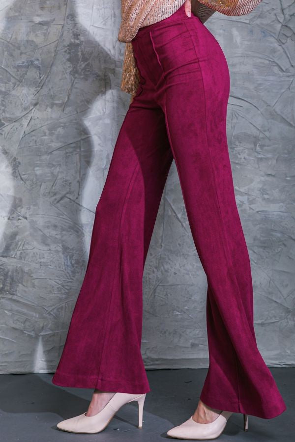 all that flare suede pants
