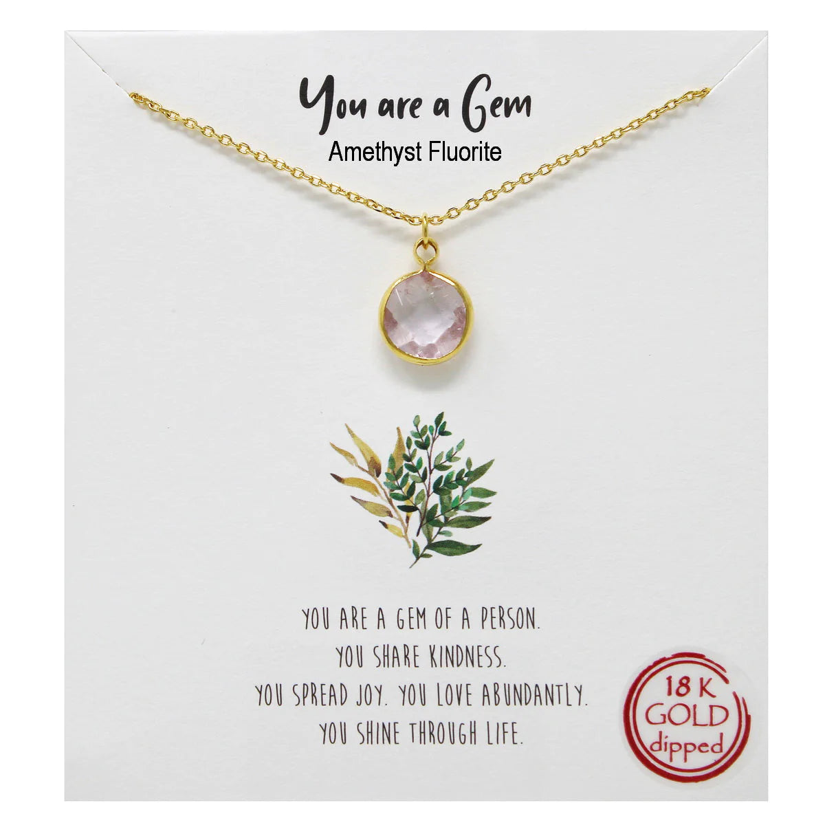 you are a gem necklace