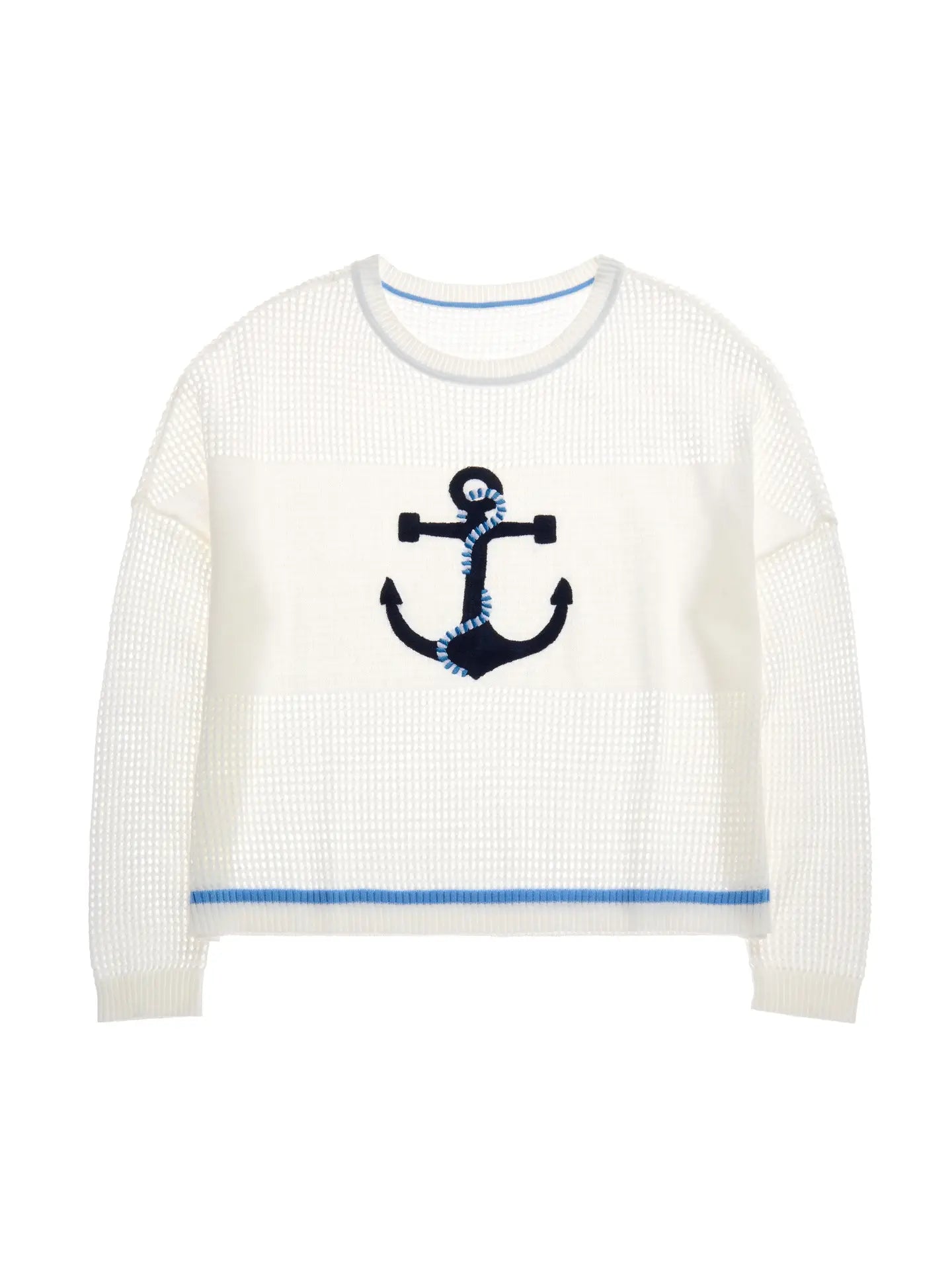 anchor mesh sweater