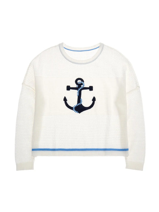 anchor mesh sweater