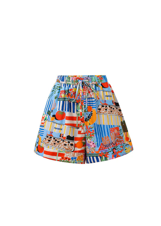 annea printed shorts