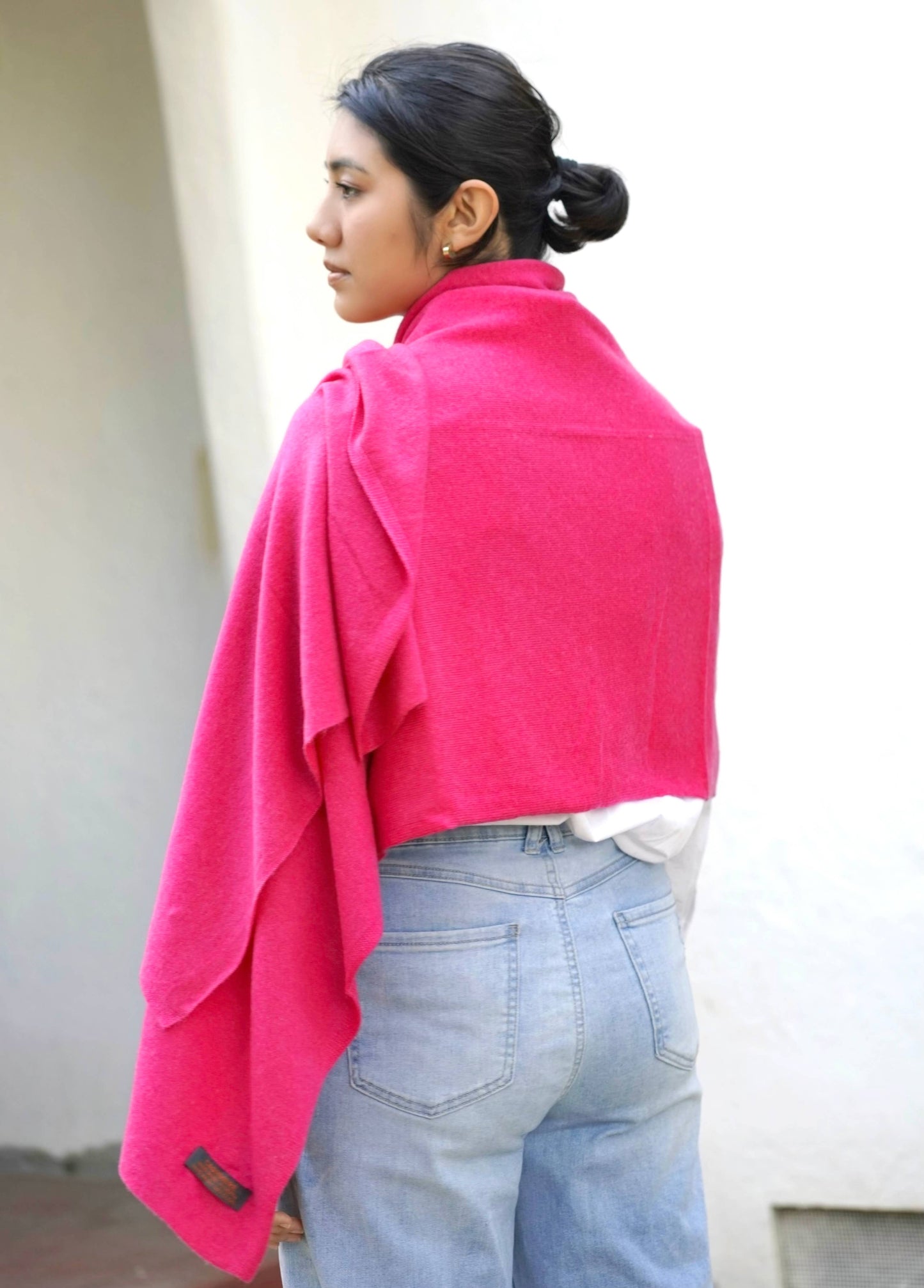 Cashmere Scarf/Wrap Magenta