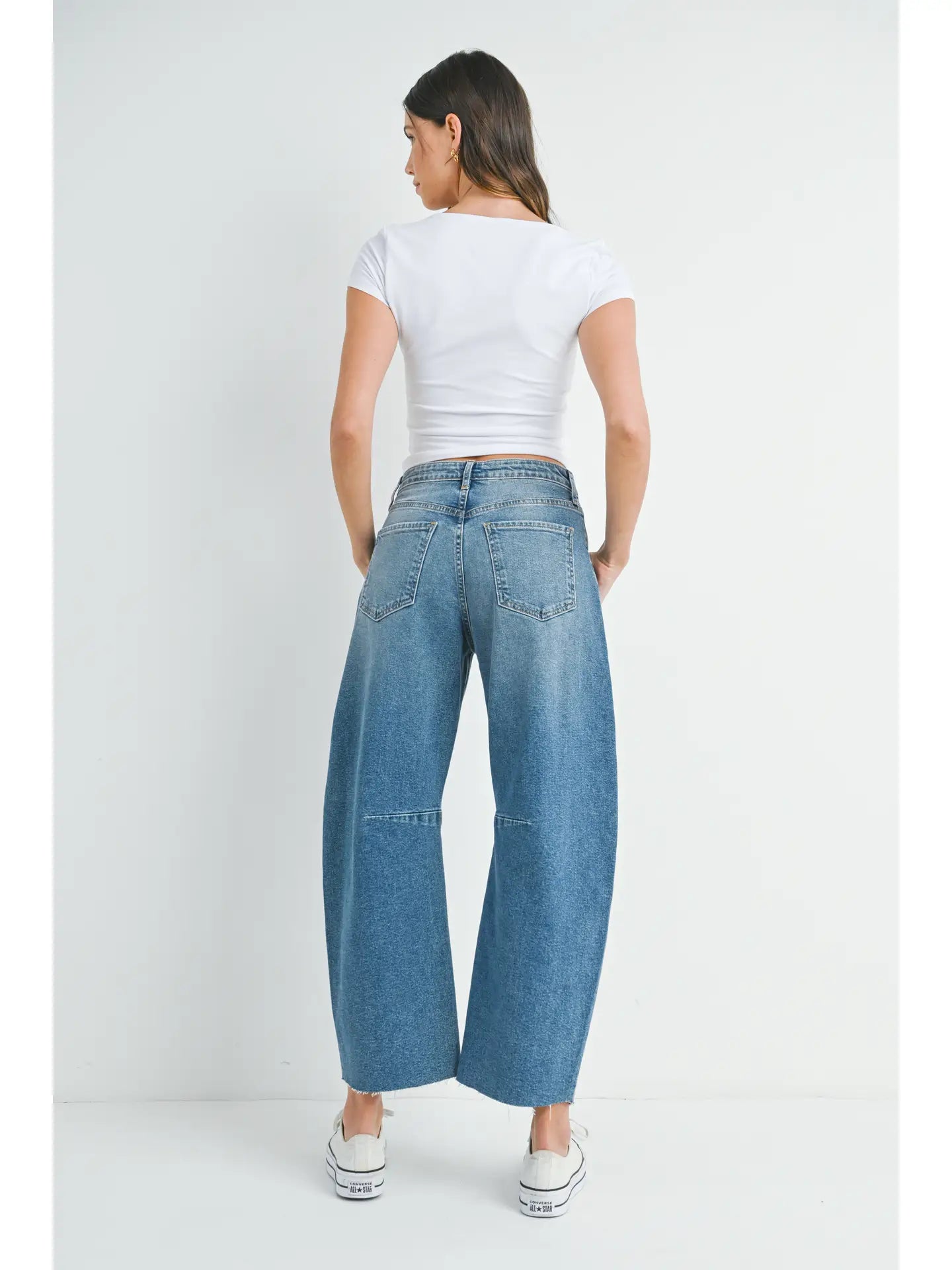 bad betty barrel jean w/ seams