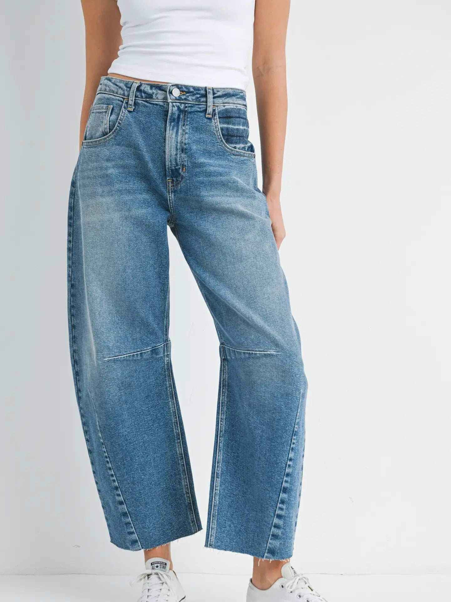 bad betty barrel jean w/ seams