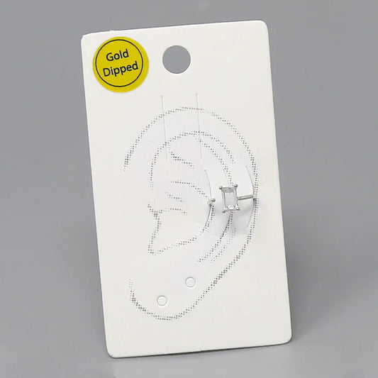baguette cz stone ear cuff