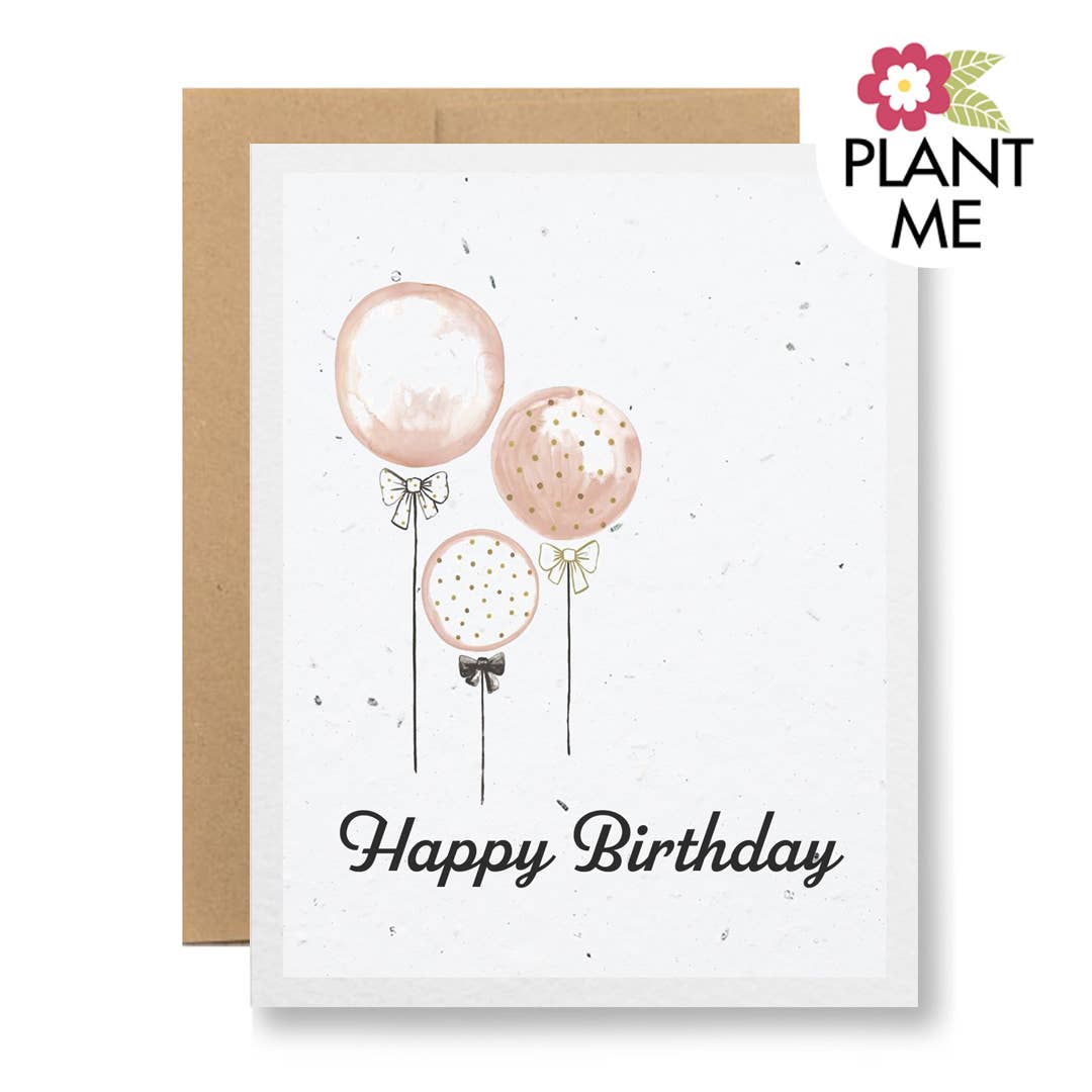 Wildflower Seed Paper Greeting Card - Happy Birthday