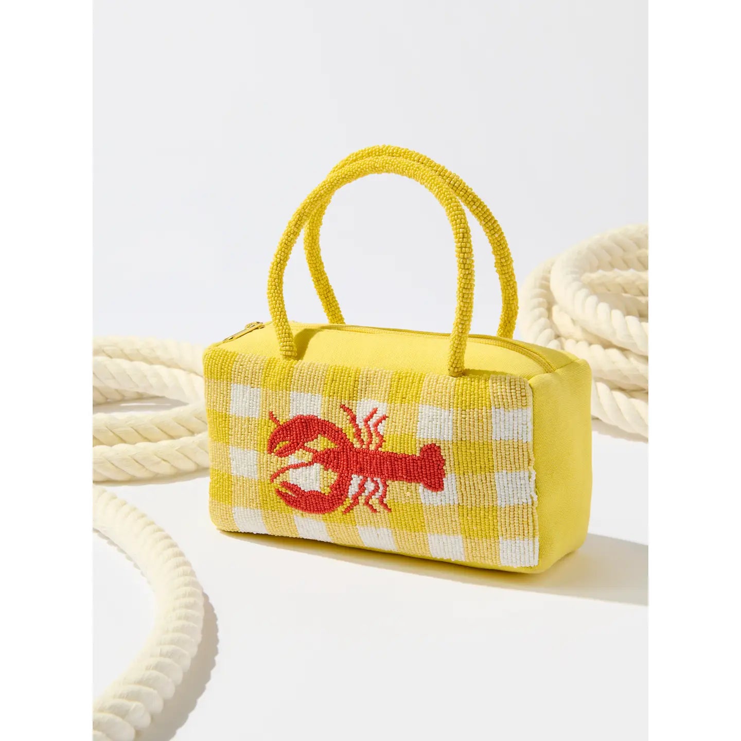 beaded lobster mini bag