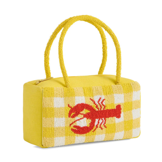 beaded lobster mini bag