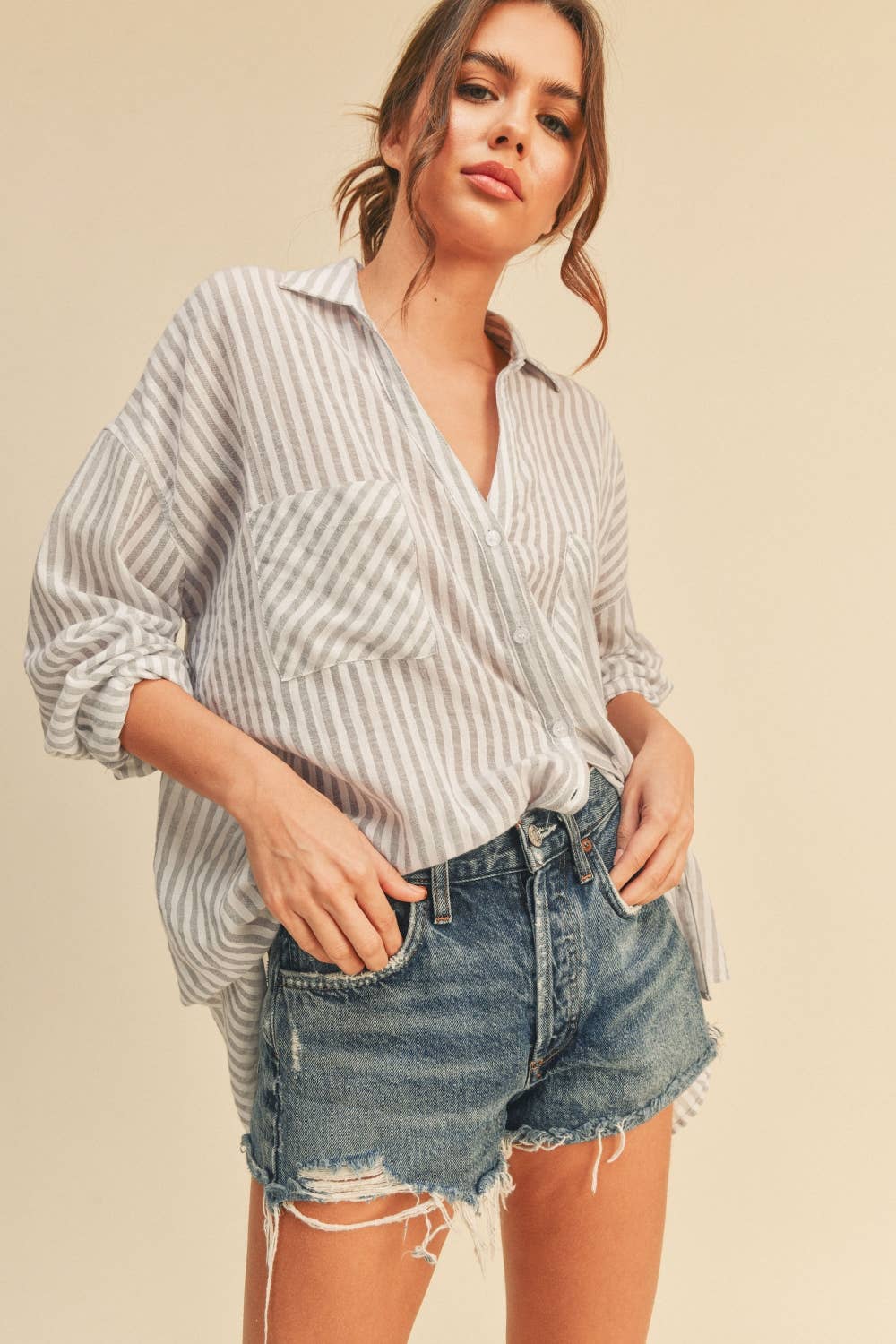 beach comber button down