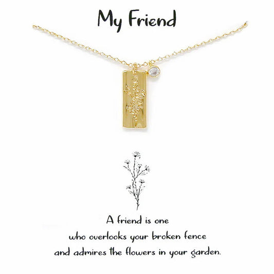 My Friend Simple Chain Necklace