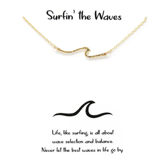 Surfin' the Waves Simple Chain Necklace