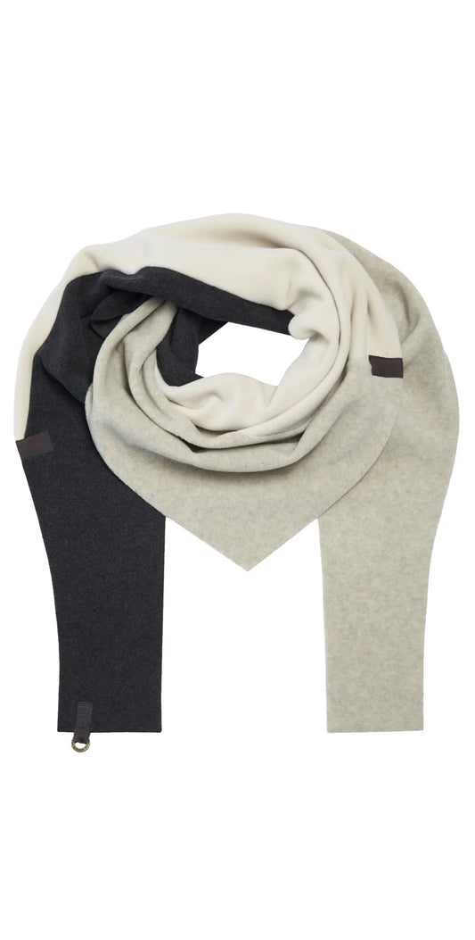 Patch Triangle Fleece Scarf