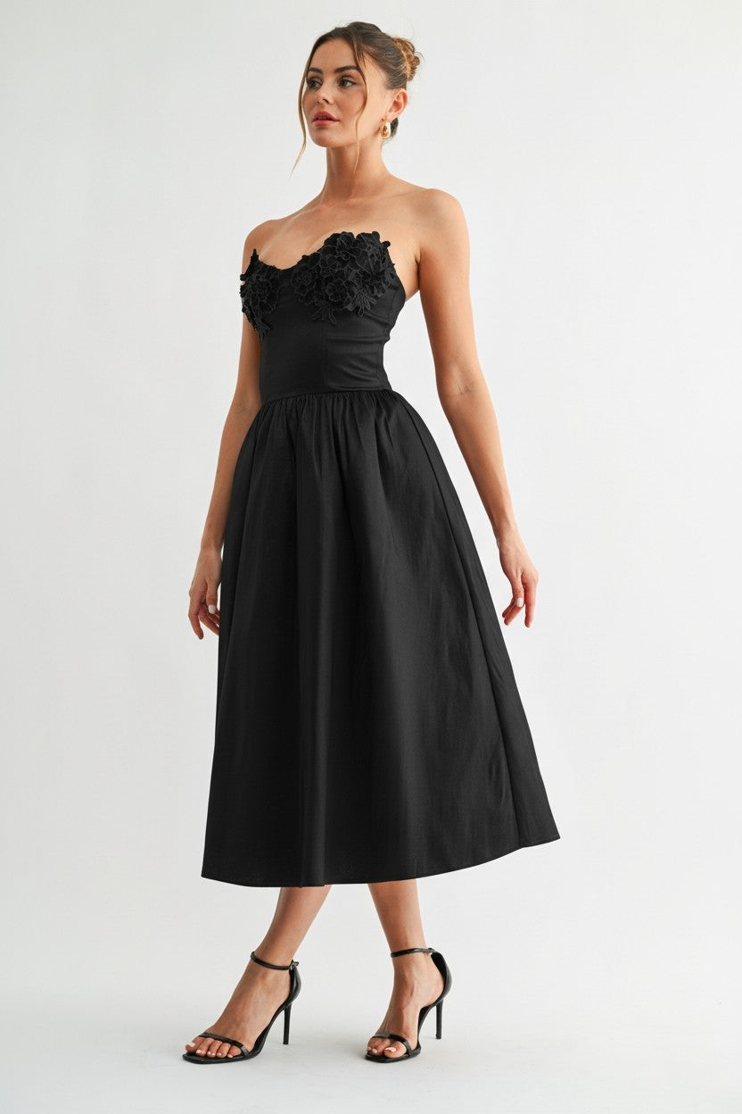 in bloom midi dress