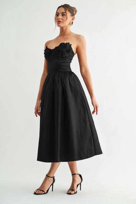 in bloom midi dress